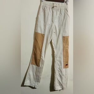 Nike Women’s  Sportswear Essential Utility White and Tan Pants.